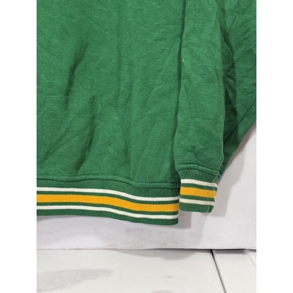 Vintage Boston Green Yellow Full Zip Hoodie Men’s XL Retro Varsity Jacket - Picture 10 of 11